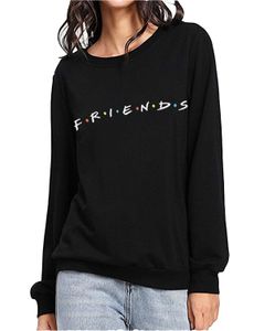 Mode-populaire 2019 vriend vrienden plus fluwelen kap trui ronde hals vrienden Amazon hoge kwaliteit vrouwen trui herfst shirts