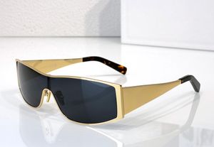 Mode populaire ontwerper 40283 zonnebril voor dames vintage speelse metalen schildvorm bril zomer persoonlijkheid straatstijl UV400 bescherming wordt geleverd met etui