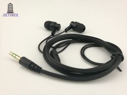 Mode draagbare in-ear oortelefoon bedrade headset met microfoon sportdraad 1.1 meter goedkope goede kwaliteit zachte TPE fabriek prijs 500 stks