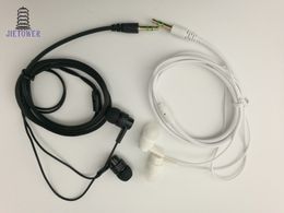 Mode draagbare in-ear oortelefoon bedrade headset met microfoon sportdraad 1.1 meter goedkope goede kwaliteit zachte TPE fabriek prijs 100 stks