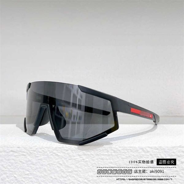 Mode Pradd lunettes de soleil cool lunettes de soleil grand cadre P équitation net rouge le même miroir tout-en-un de ski SPS04X-F