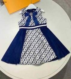 Mode prinses jurk tanktop ontwerp baby rok maat 110-160 cm kinderontwerper kleding logo printen meisjes feestdress 24APRIL