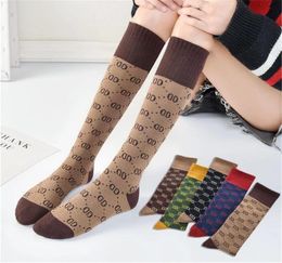Chaussettes aux genoux imprimées à la mode, chaussettes longues à Tube haut pour femme, Version coréenne ins tendance Harajuku Style6701066