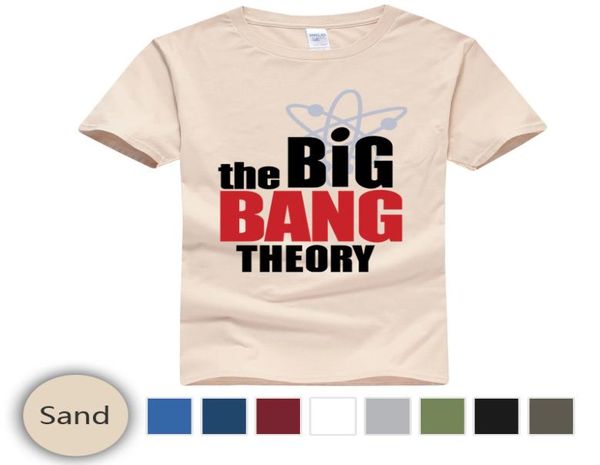 Camiseta estampada de moda The Big Bang Theory Camiseta de algodón redonda de cuello redonda7156527