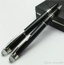 Modepromotie 2 stks luxe hot sell platinum metal/hars rollerball ballpoint met nummer ndl33966L nieuw nieuw