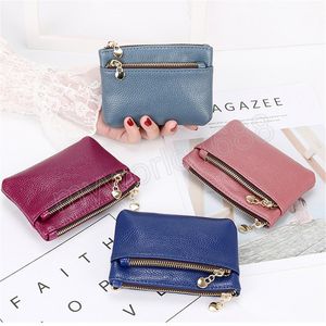 Mode PU cuir porte-monnaie femmes Mini changement sacs à main enfants poche à monnaie portefeuilles porte-carte fermeture éclair pochette portefeuille