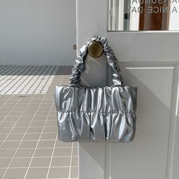 Mode PU cuir petit seau sacs à bandoulière avec plis pour femmes 2023 été sac à main et sacs à main plis sac à bandoulière mignon fourre-tout 230304 230220