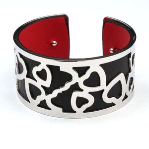 Fashion Punk Charm Leather Couchette ouverte Bracles pour femmes Bracelet Femme Jewelry 2022