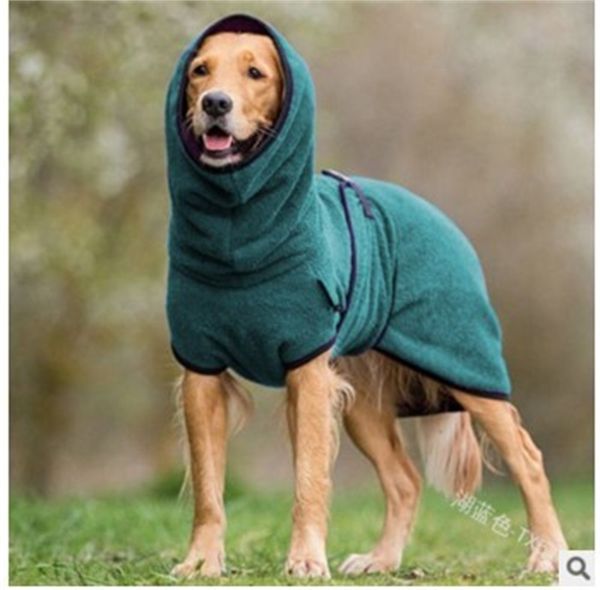 Mode couleur pure chiens vêtements automne hiver garder au chaud en peluche chien vêtements fournitures pour animaux de compagnie Europe et amérique 23by J2