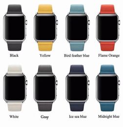 Fashion Pure Color Store for Apple Watch Series 4321 4044 mm Strap de reemplazo de muñeca para iWatch 42 38mm1574110