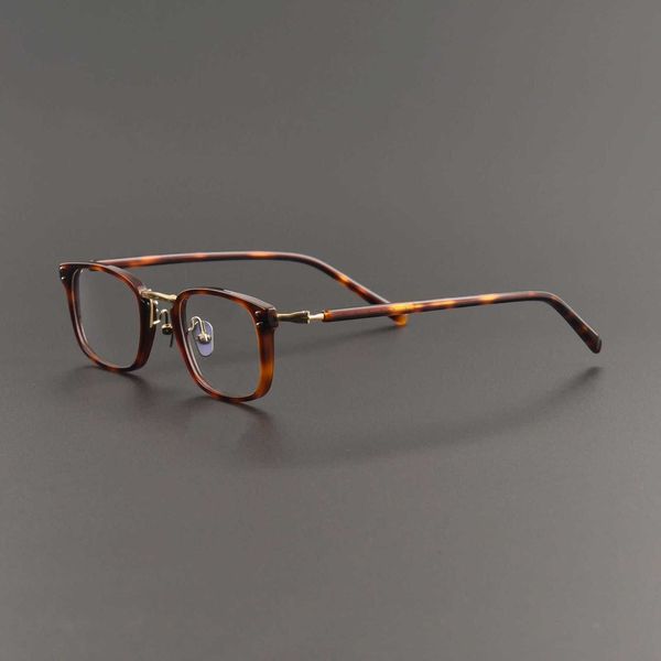 MASUNAGA, créateur de mode pur fait à la main, petite monture carrée classique avec les mêmes lunettes anti-lumière bleue GMS-820, polyvalentes pour hommes et femmes