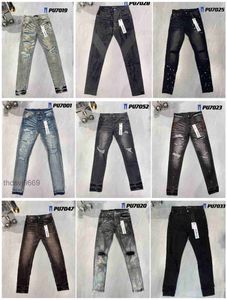 Mode Paarse Jeans Denim Broek Heren Designer Jean Heren Broek High-end Kwaliteit Recht Ontwerp Retro Streetwear Casual Joggingbroek Joggers Broek PN3H