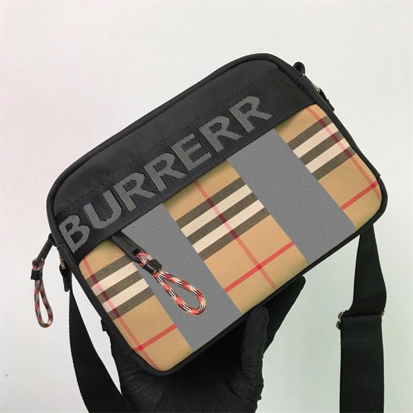 Lujo para mujer Check Stripes Lona TB Cámara Bolsa Lady Totes Bolso Viaje Sling Sobre Bolsas de diseñador al aire libre Classic Mens Nylon Embrague Cruz Cuerpo Bolsas de hombro