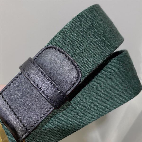 qualité de la mode vert bleu web avec ceinture en cuir noir pour femmes avec boîte mode hommes classique or argent boucle ceinture hommes designe290k