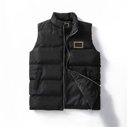 Qualité de la mode hommes gilet vers le bas conceptions de gilet en coton hommes et femmes pas de veste sans manches puffer automne hiver manteaux décontractés gilets de couples garder au chaud manteau résistant au froid