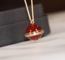 Collier pull pendentif de qualité mode avec agate rouge malachite nature sotne et diamant pour femmes bijoux cadeau livraison directe PS8010
