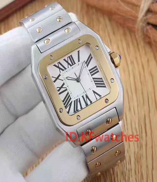 Fashion Quartz Battery Movations Watchs Lady en acier inoxydable Couples Rose Gold Diamond Mens Watch Womens Wristswatches9205890