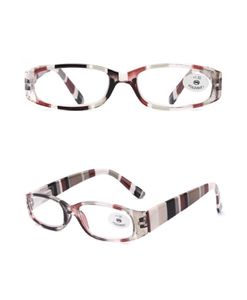 Gafas de lectura de moda enteras para mujer Lectores de diseñador de laminación Marco grande ovalado Barato 100 150 200 250 300 3506907875