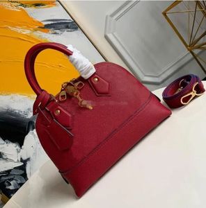 M44828 Mode rouge sac en relief femmes sacs à bandoulière chaîne sac de messager sacs à main en cuir Shell portefeuille sac à main dames cosmétiques sacs à bandoulière fourre-tout NEO ALMA bb BAG