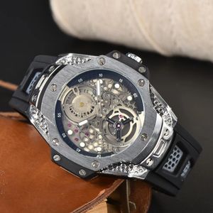 mode Relojes Klok Luxe Heren Horloges 45mm Quartz Running Tweede Beweging Alle kleine wijzers werken HUBT Merk Horloges mannelijk Relogio Sporthorloge cadeau