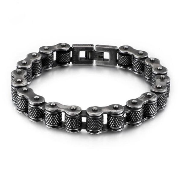 Bracelet de cyclisme rétro à la mode, chaîne de moto personnalisée pour hommes, breloque en acier inoxydable, bijoux pour hommes 329H