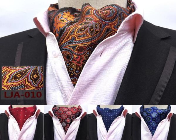 Fashion Retro Paisley Men Bode Wedding Formal Cravat Style British Gentleman Silk traje de seda bufandas Nectie27846499