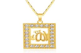 Mode Strass Midden-Oosten Islamitische Religieuze Moslim ketting halsketting voor Goud Zilver kleur Arabische Vrouwen sieraden cadeau Bijou4890130