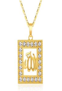 Mode Strass Midden-Oosten Islamitische Religieuze Moslim ketting halsketting voor Goud Zilver kleur Arabische Vrouwen sieraden cadeau Bijou8549467