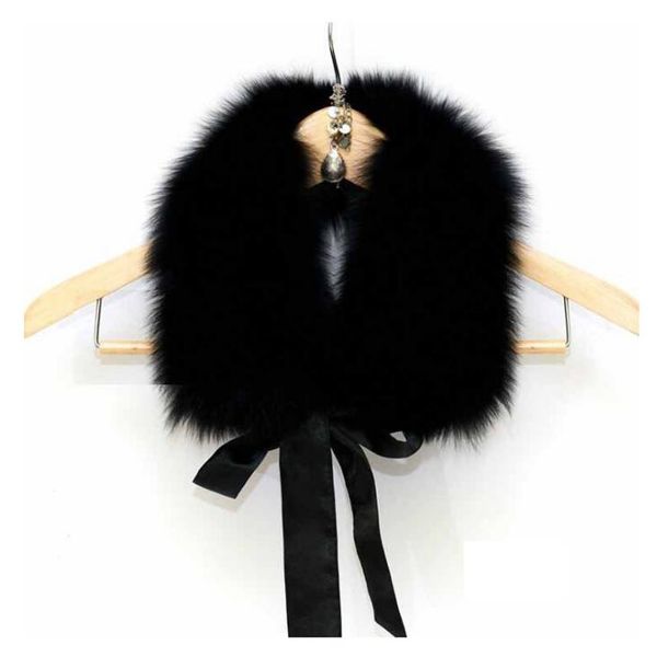 Mode ruban femmes hiver fausse fourrure écharpes en peluche col noeud papillon cou épaissir plus chaud écharpes femme