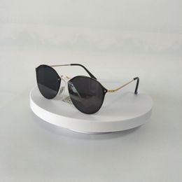 Óculos de sol sem aro da moda Óculos de grife de marca Óculos de metal sem armação Óculos de sol para mulheres e homens Uv400