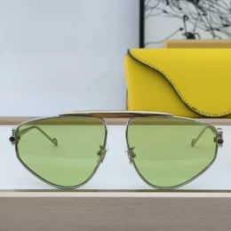 Lunettes de soleil sans monture pour hommes LW 40108U et femmes personnalité marque de luxe designer classique alliage dégradé lunettes de soleil pilote UV400
