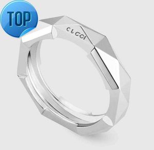 Anneau de mode 925 Anneaux Sterling Silver Rings Link To Love Stud Ring Anneaux pour hommes et femmes Party Mariage Engagement Bijoux Lovers Gift