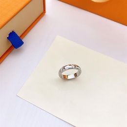Fashion Ring voor Man Vrouwen Unisex Designer Ringen Mannen Vrouw Sieraden 4 Kleur Geschenken Luxe Accessoires299T