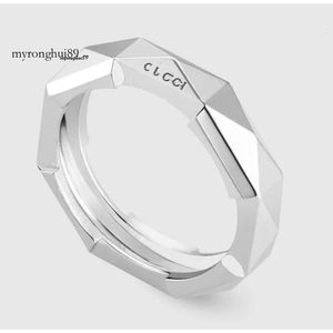 Mens Ring Fashion Ring Sterling Sier Rings Link naar Love Stud Ring Rings For Heren en Women Party Wedding Engagement Sieraden Liefhebbers Gift