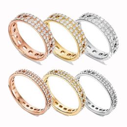 Fashion Ringen Heldere geometrische lijnen vormen de letter T vrouw Luxe designer ring dubbele letter sieraden dames 18k diamant Bruiloft 245d