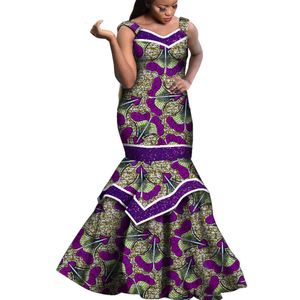 Modegewaad Dress Afrikaanse kleding voor vrouwen Maxi Long Dashiki Party Wedding Avond Jurken Patchwork Afrikaanse kleding WY10051