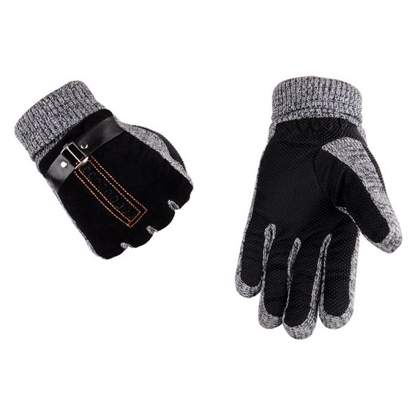 Mode-ROSICIL 2017 hiver printemps gants mode tissu gants hommes poignet en peluche gants confortables hommes