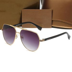 Fashion Round Sunglasses Eyewear Sun Sun Designer Brand Metal Frame Darking Glass Lences For Mens Womens Better Brown Cases 105217D