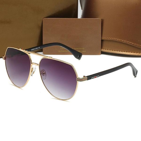Fashion Round Sunglasses Eyewear Sun Sun Designer Brand Metal Frame Darking Glass Lences For Mens Womens Better Brown Cases 105308S