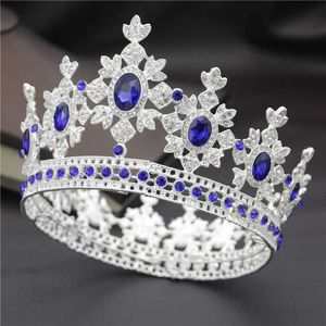 Moda Royal King Queen nupcial Tiara coronas para princesa diadema novia corona fiesta de graduación adornos para el cabello boda joyería para el cabello X0625