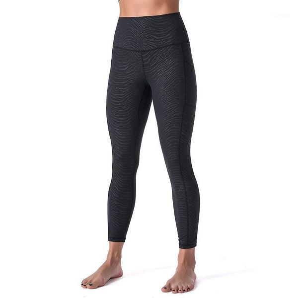 Mode course Yoga pantalon dames imprimé serré sans couture Fitness coupe ajustée fesses couleur Pure Simple 2021 tenue