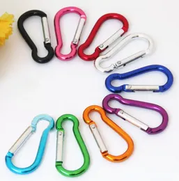 Mode S mini bouton multioutil en aluminium mousqueton porte-clés Durable camping randonnée mousqueton porte-clés Snap Clip crochets EDC se bloque