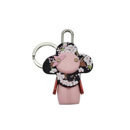 Moda Sakura Girasol Llavero Diseñador de lujo Parejas Llavero Clásico Para mujer Para hombre Llaveros Llavero Bolsa Charm Accesorios con caja CSD2401196