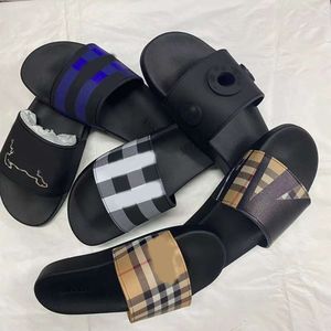 Moda sandalia zapatilla mujeres hombres sandalia diseñador de lujo dama caballeros colorido lienzo letra anatómica cuero diapositiva estilo tamaño 35-46