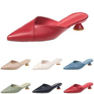 Mode Sandalen Slippers Vrouwen Hoge Hakken Schoenen GAI Triple Wit Zwart Rood Geel Groen Color54 310