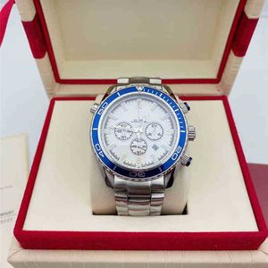 Fashion Sapphire kijkt chronograph de watcehehs510 aaaaa Super Luminous Mens 3ATM waterdichte horloge polshorloges Montre Full Luxe door roestvrij staal rnzc