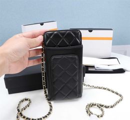 Moda vendiendo clásico mini tamaño para mujer cadena carteras de alta calidad de piel de oveja luxurys diseñador bolso oro y plateado hebilla monedero monedero titular con caja, 003