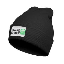 Fashion Shake Shack Logo Winter Warm Watch Beanie Hat Cuffed Plain Hats Sqaure Scottsdale Shake Shack Burger Dog313s