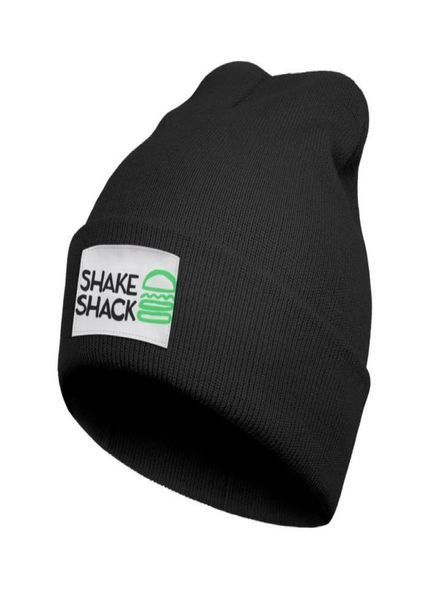 Logotipo de shake shack de moda Reloj cálido de invierno Gorro con puños Sombreros lisos Sqaure sdale Shake Shack Burger Dog63250635035905