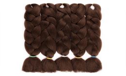 FASHION EXPÉDITION FACILE Jumbo BRAIDS SYNTHÉTIQUE tressage cheveux synthétiques deux tons couleur JUMBO BRAIDS extension 24 pouces ombre boîte br2940398